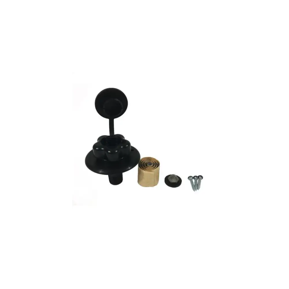 City Water Fill W/Plastic Check Valve, Black - BBM94217